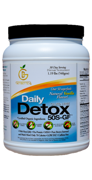 Get BetteRx Daily Detox - Comprehensive Detox Supplement with Over 50 Superfoods - Gluten-Free, Dairy-Free, Soy-Free - Contains Maitake, Spirulina, Probiotics, Quercetin, Pea Protein, and Enzymes - Supports Immune Function and Detoxification at Cellular, Tissue, and Organ Levels