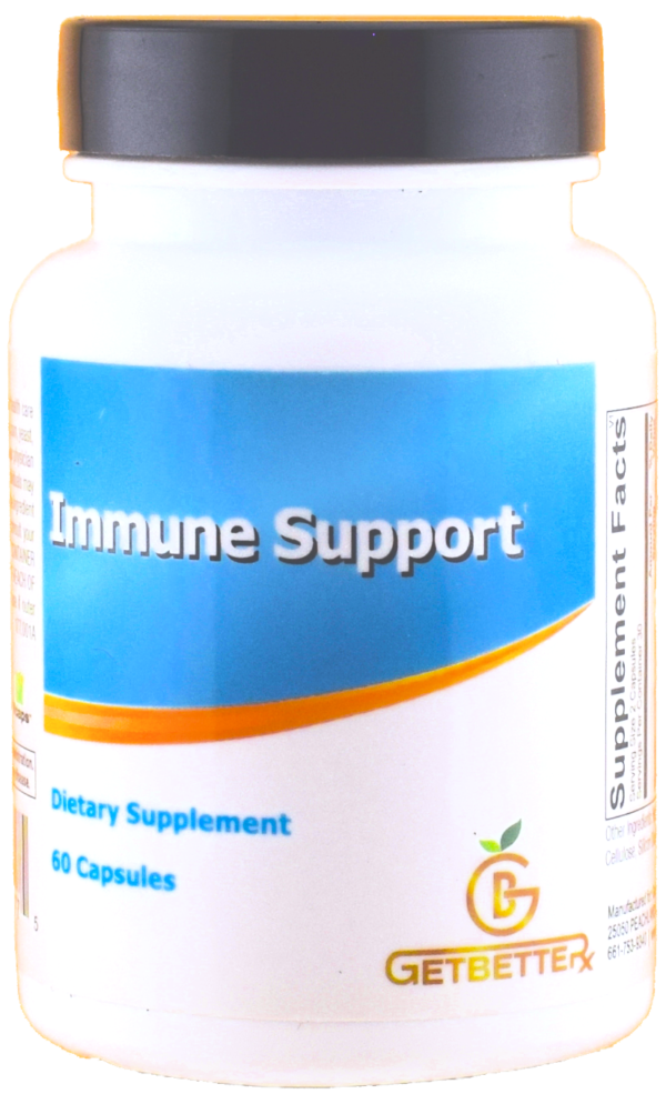 A bottle of Immune Support: Clinical Applications, featuring the MycoActive formula, sits on a clean, professional background. The label highlights its purpose for adaptive immune support, fatigue reduction, and stress resilience. Designed with six mushroom extracts, the supplement is formulated to balance inflammation and strengthen the immune system against environmental and microbial challenges.