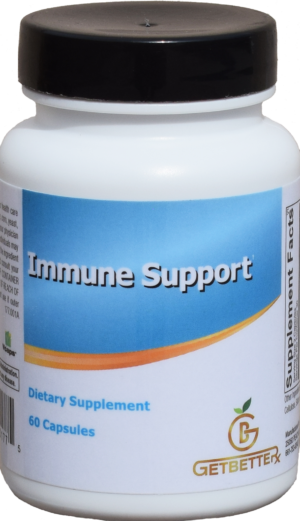 A bottle of Immune Support: Clinical Applications, featuring the MycoActive formula, sits on a clean, professional background. The label highlights its purpose for adaptive immune support, fatigue reduction, and stress resilience. Designed with six mushroom extracts, the supplement is formulated to balance inflammation and strengthen the immune system against environmental and microbial challenges.