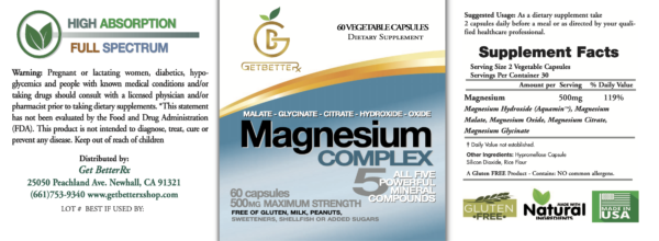 Get BetteRx Magnesium Complex- Multi-source magnesium supplement for enhanced absorption and comprehensive health benefits