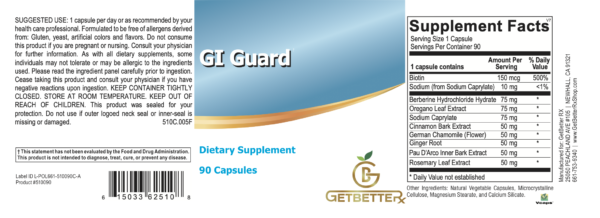 Advanced gut health supplement for Candida, SIBO, and parasitic infections