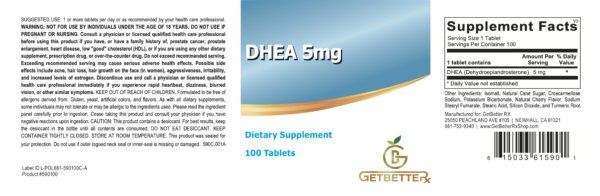 Get BetteRx DHEA - Supports hormone balance and boosts energy. Enhances cognitive function and mood.